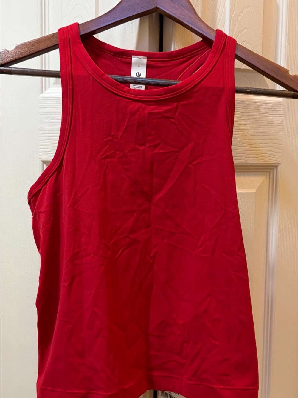 lululemon athletica Bright Red Sleeveless Performance Tank